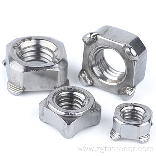 DIN928 Stainless Steel Square Welding Nut m8 Square Weld Nuts